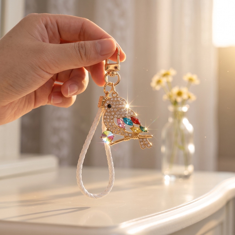 พวงกุญแจรูปนกแม็กพายคริสตัลแวว - Luxury Bags Cute บทวิจารณ์และราคา