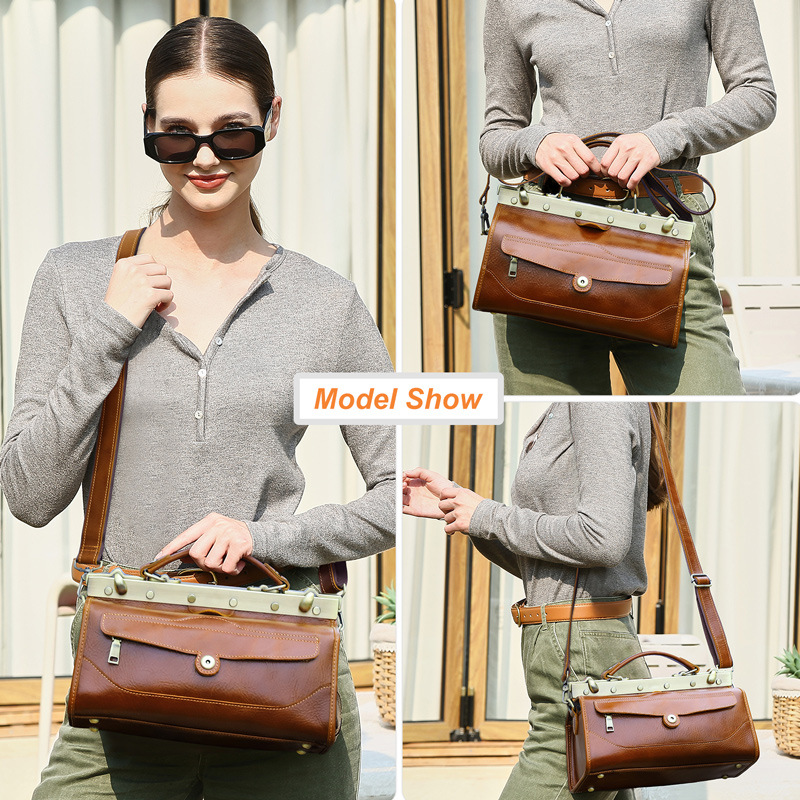 กระเป๋าถือหนังแกะแท้สำหรับผู้ห - Luxury Bags Leather บทวิจารณ์และราคา