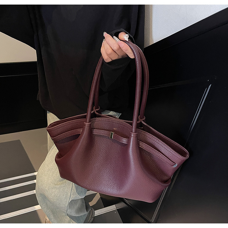กระเป๋าถือผู้หญิงสีเบอร์กันดี  - Luxury Bags Tote บทวิจารณ์และราคา